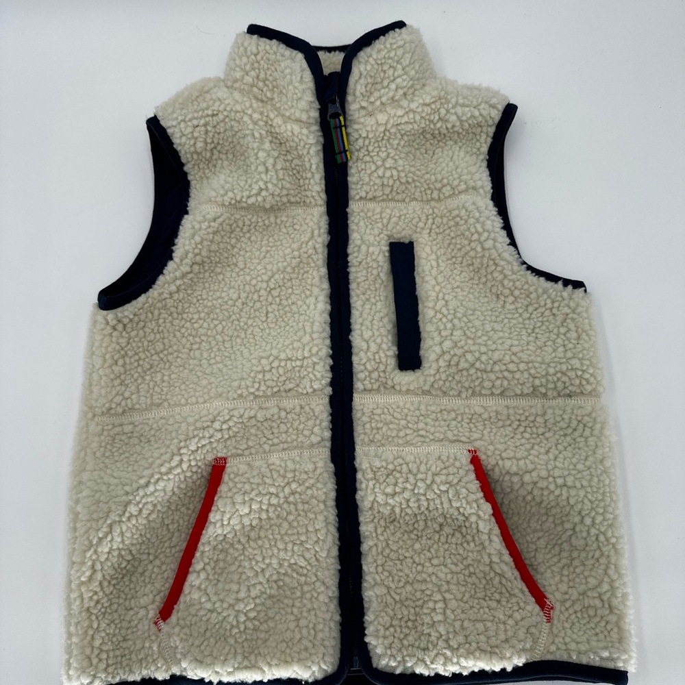 Mini Boden Sherpa Vest Size 6-7
